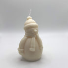 Frosty Snowman Sojawachs-Kerze, weihnachtlicher Schneemann für festliche und gemütliche Winteratmosphäre.