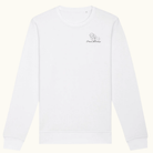 Unisex Bio-Sweatshirt mit digitalem PawsOfTurkiye-Logo vorne und hinten – nachhaltige Charity-Kollektion von Sym Aesthetics.